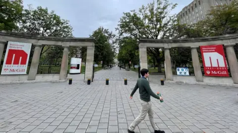 AFP via Getty Images Students at McGill University main campus in Montreal, Quebec