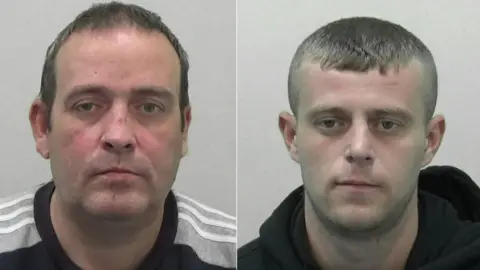 Northumbria Police Mugshots of Ashley and Jamie Lawson