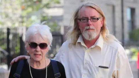 RTÉ Tressa Reeves and her son Patrick Farrell