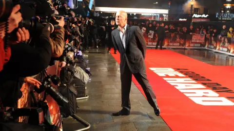 Getty Images Bruce Willis attends the UK premiere of 'A Good Day To Die Hard' at The Empire Leicester Square on February 7, 2013 in London, England