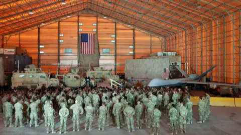 Reuters Mike Pence addresses troops in Iraq