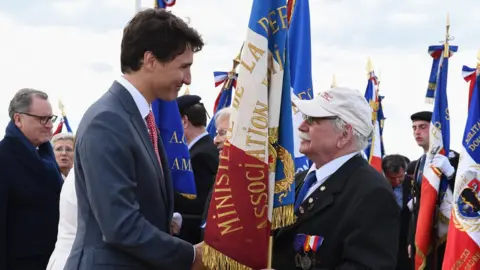 EPA Canadian Prime Minister Justin Trudeau also attended the D-Day commemorations in Normandy