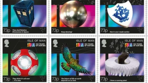 Isle of Man Post Office BBC stamp issue, Isle of Man Post Office