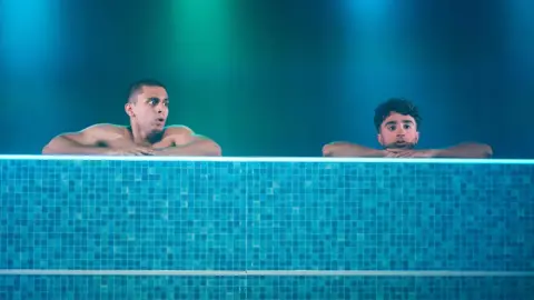 Brown Boys Swim Production image capturing a moment in the play