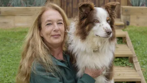 Wood Green Sue and Reef the dog