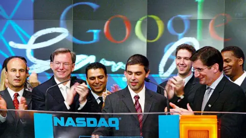 Getty Images Eric Schmidt at Google's Nasdaq debut