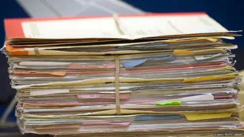 Science Photo Library NHS patient records