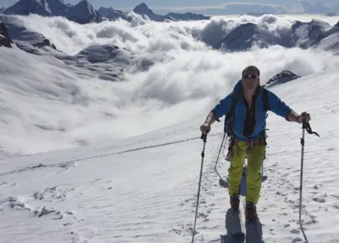 AFP Ben Cooper in the Alps