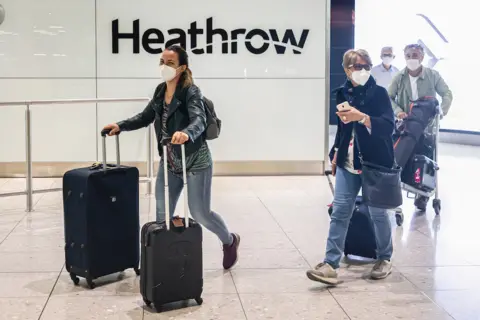 Getty Images Heathrow passengers