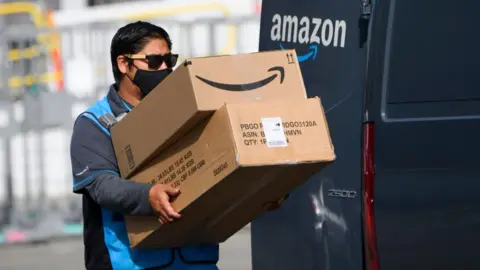 Getty Images Amazon delivery worker