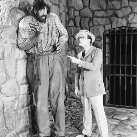 Bettmann Harold Lloyd and John Aasen