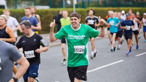 Macmillan Cancer Support Nathan West running