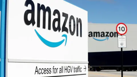 Reuters Amazon warehouse sign