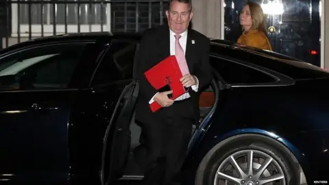 Reuters Liam Fox arriving in Downing Street