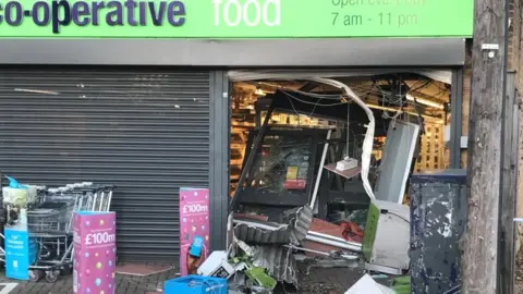 BBC Co-op in Cambridge after ram-raid