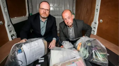 PA Trevor Birney and Barry McCaffrey