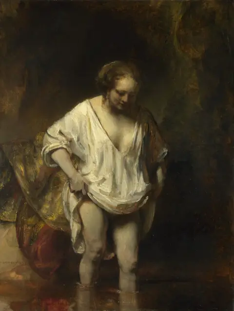 National Gallery, London A Woman bathing in a Stream, 1654 by Rembrandt