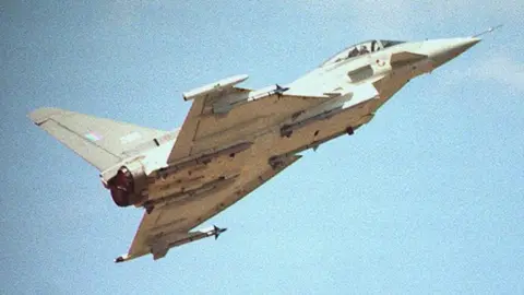 PA EFA 2000 European Fighter Aircraft Eurofighter at Farnborough Airshow in 1996