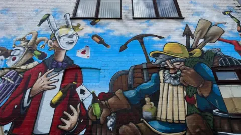 Martin Giles/BBC Reprezent Project mural in Great Yarmouth