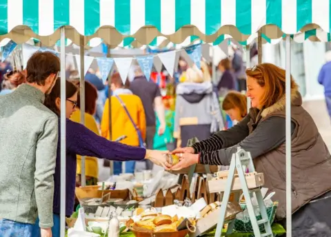 Penzance BID The first street market in Penzance