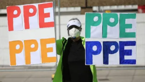 Getty Images ppe protest