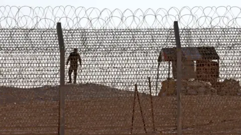 Getty Images Border with Israel in the Negev Desert, south of Nitzana.