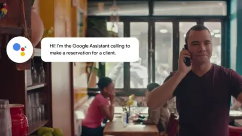 Google The human being is told they are speaking to Google's system