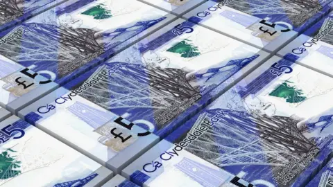 Getty Images scotland banknotes