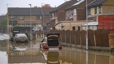 Flooding in Catcliffe