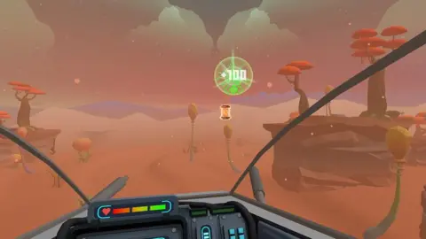 HTC A screenshot taken from HTC Holoride gameplay