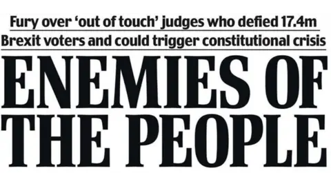 Daily Mail The Daily Mail's Enemies of the People headline