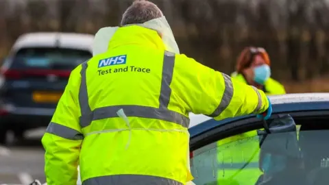 PA Media NHS Test and trace staff