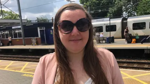 Kate Bradbrook/BBC Samantha Leftwich, 34, from the Thomas Pocklington Trust