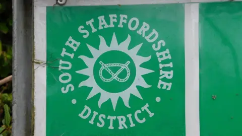 BBC South Staffordshire District Council sign