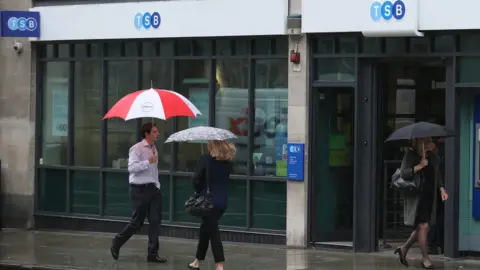 Getty Images People outside a TSB branch