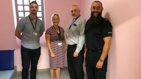 Thames Valley Police Pink jail cell
