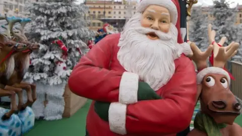 AFP/Getty Model of Father Christmas