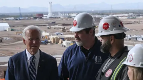 Getty Images Biden at TSMC site