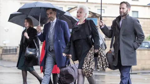 PA Media Lawyers arriving at court