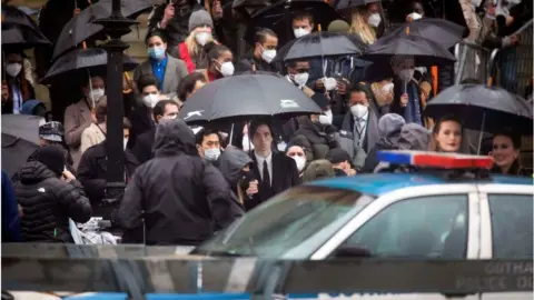 Getty Images Crowds in Liverpool