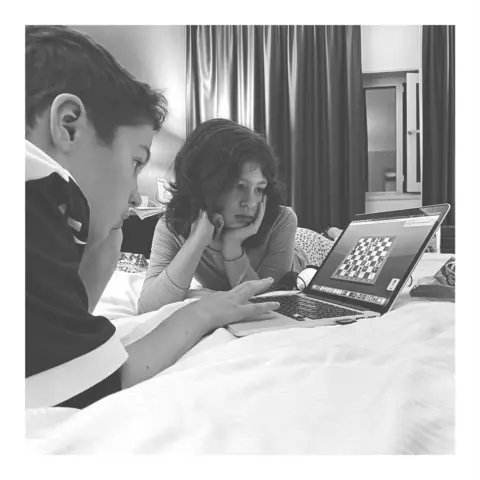 Richard Tymon Playing chess