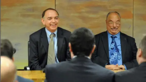 PA Nick Bourne with Mohammad Asghar (right)