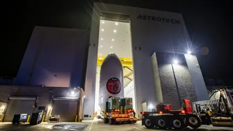 ESA Euclid transported to the Cape Canaveral Space Launch Complex 40 (SLC-40) in Florida