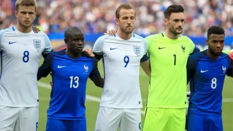 PA England and France players