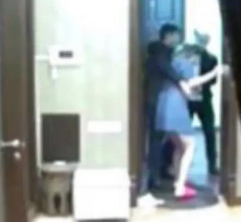 Iman Karimova An image taken by Gulnara Karimova's daughter shows her being removed from her flat