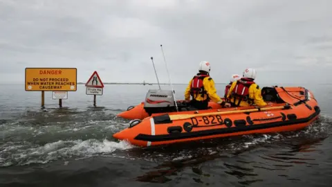 RNLI Holy Island causeway