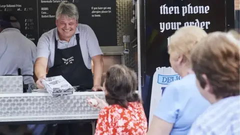 The National Lottery Fish and chips truck