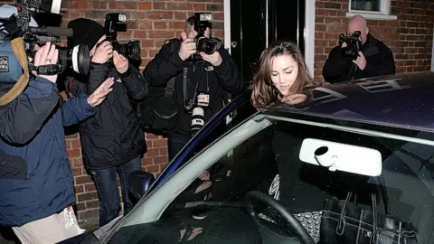 Getty Images Kate Middleton and press photographers