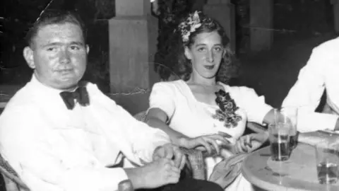 PA Sqn Ldr Daniel Cremin and his wife Patricia Whitemore