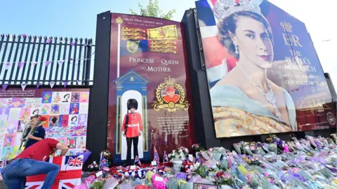 Pacemaker Floral tributes laid in the Shankill